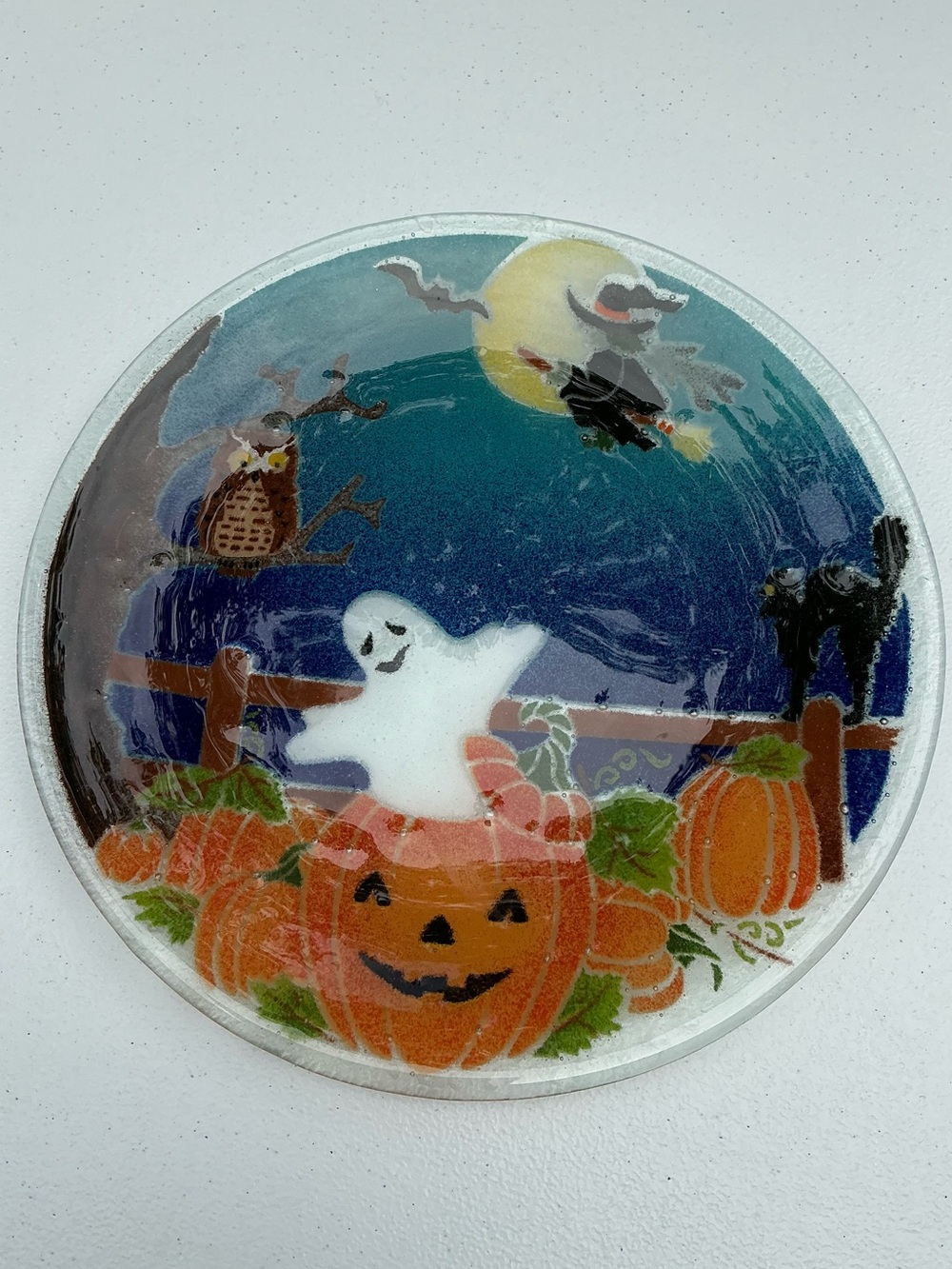Art Glass Halloween Platter